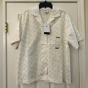 Nike White Button Down Shirt